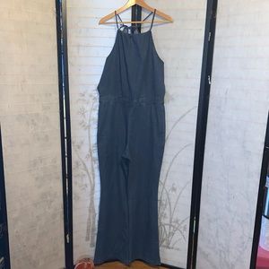 New York & Company Denim Jumpsuit